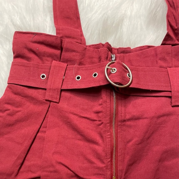 STYLE RACK PAPER BAG OVERALL HIGHWAIST SHORTS - Picture 5 of 14